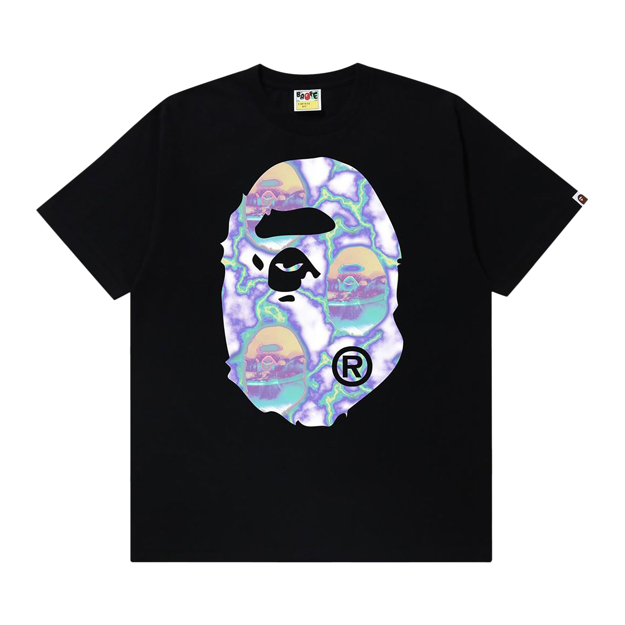 Pre-owned Bape Lightning Tee 'black/blue' | Men's Size M