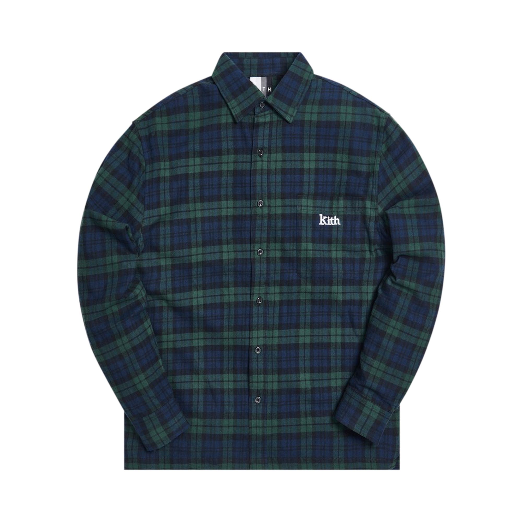 Pre-owned Kith Ludlow Buttondown 'blackwatch' | Multi-color | Men's Size Xl