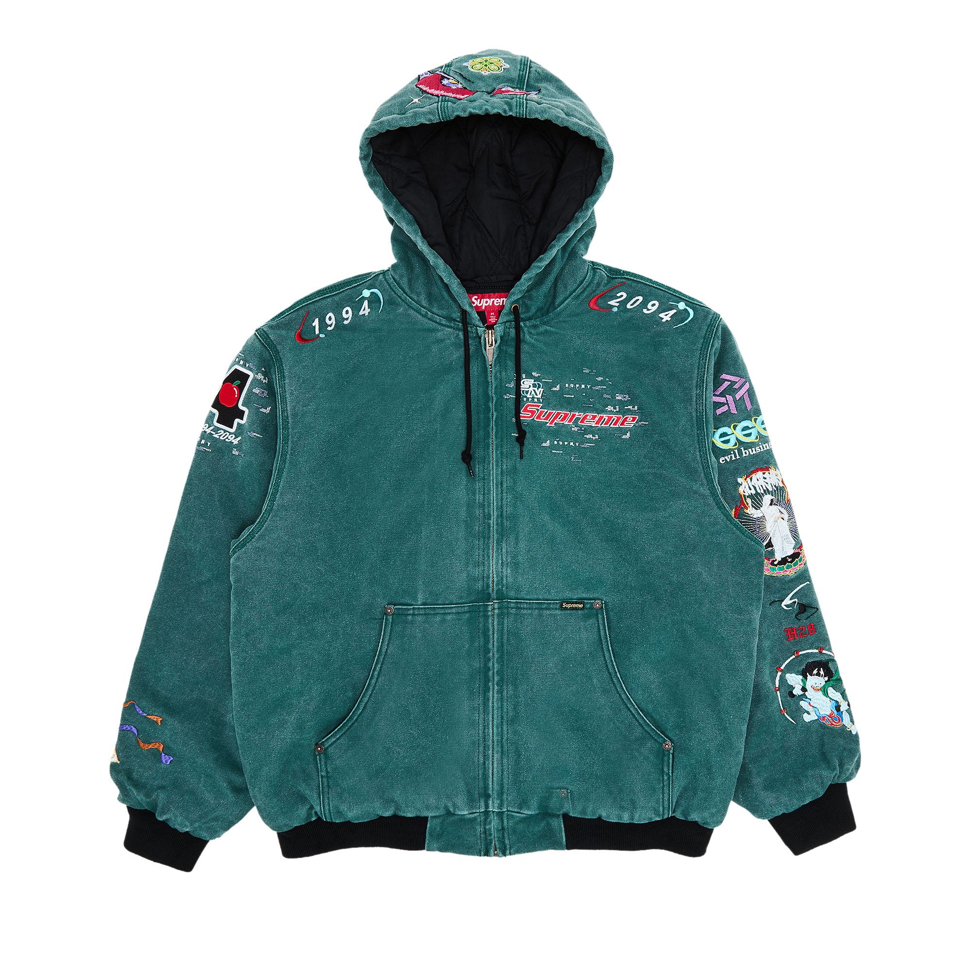 Supreme AOI Hooded Work Jacket 'Teal' | Men's Size L