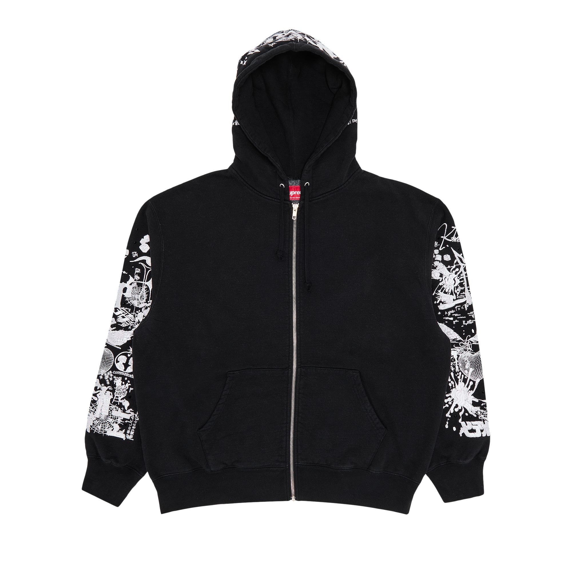Supreme AOI Zip Up Hooded Sweatshirt 'Black' | Men's Size M