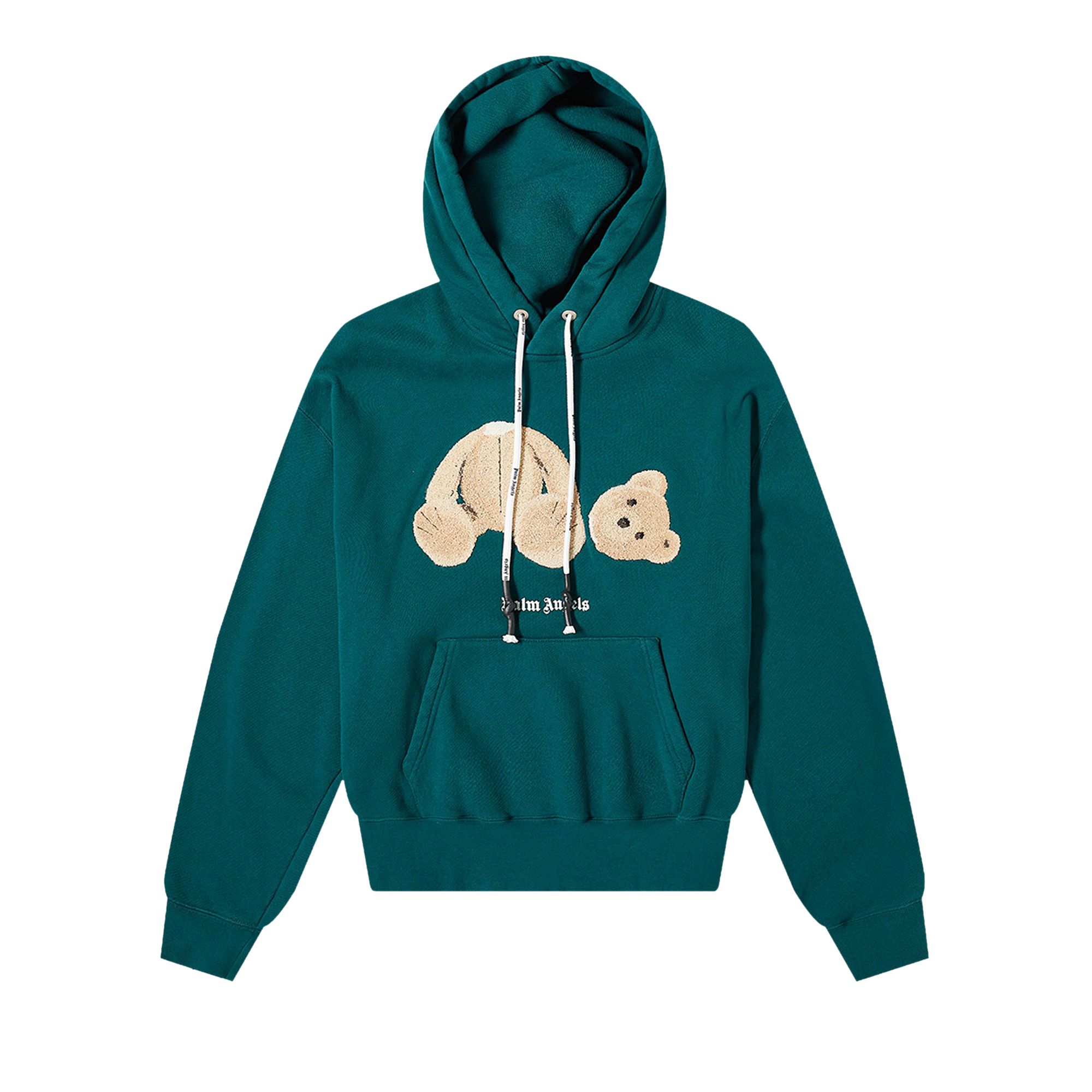 Palm Angels Bear Hoodie 'Forest Green/Black' | Men's Size S
