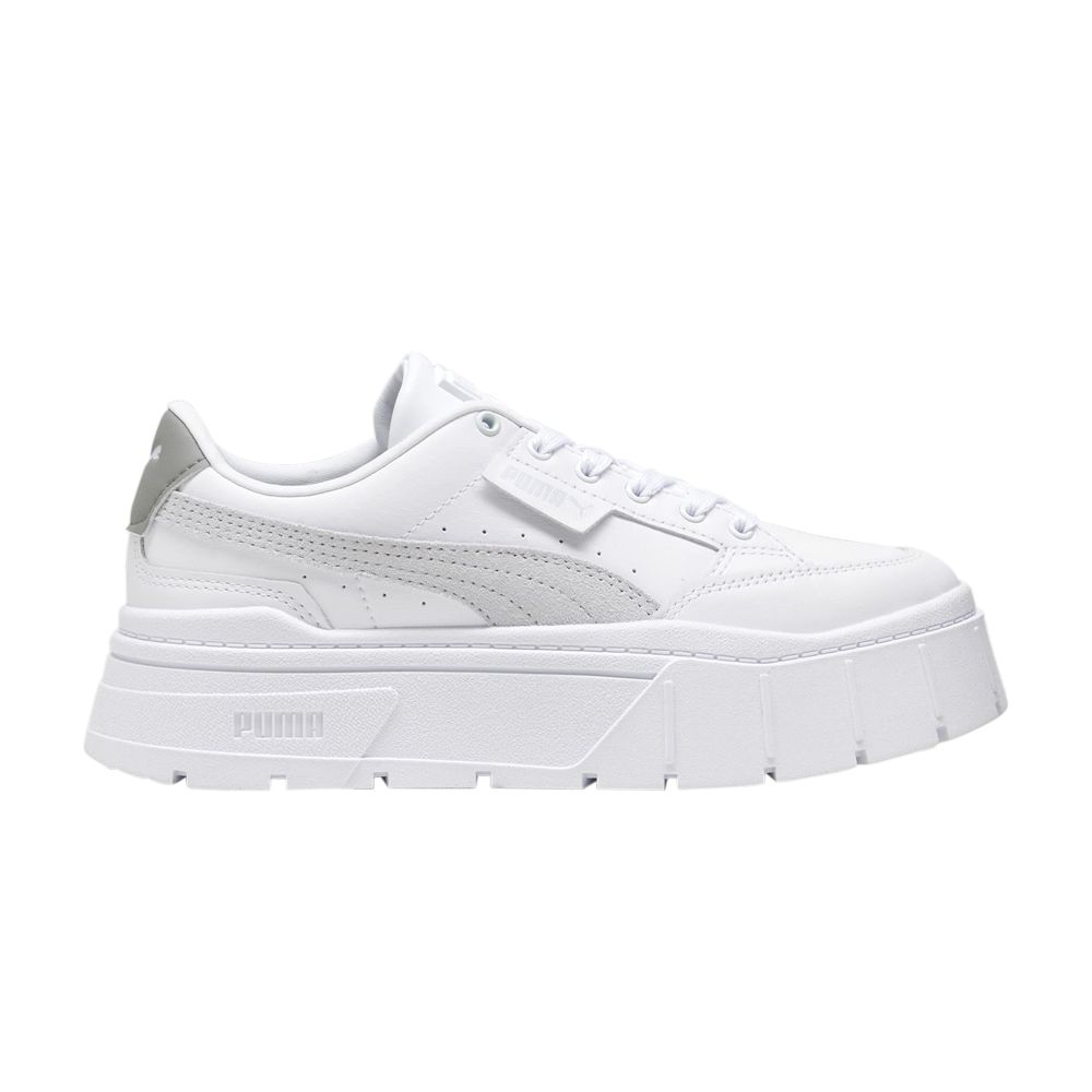 Pre-owned Puma Wmns Mayze Stack 'white Stormy Slate' | Women's Size 9