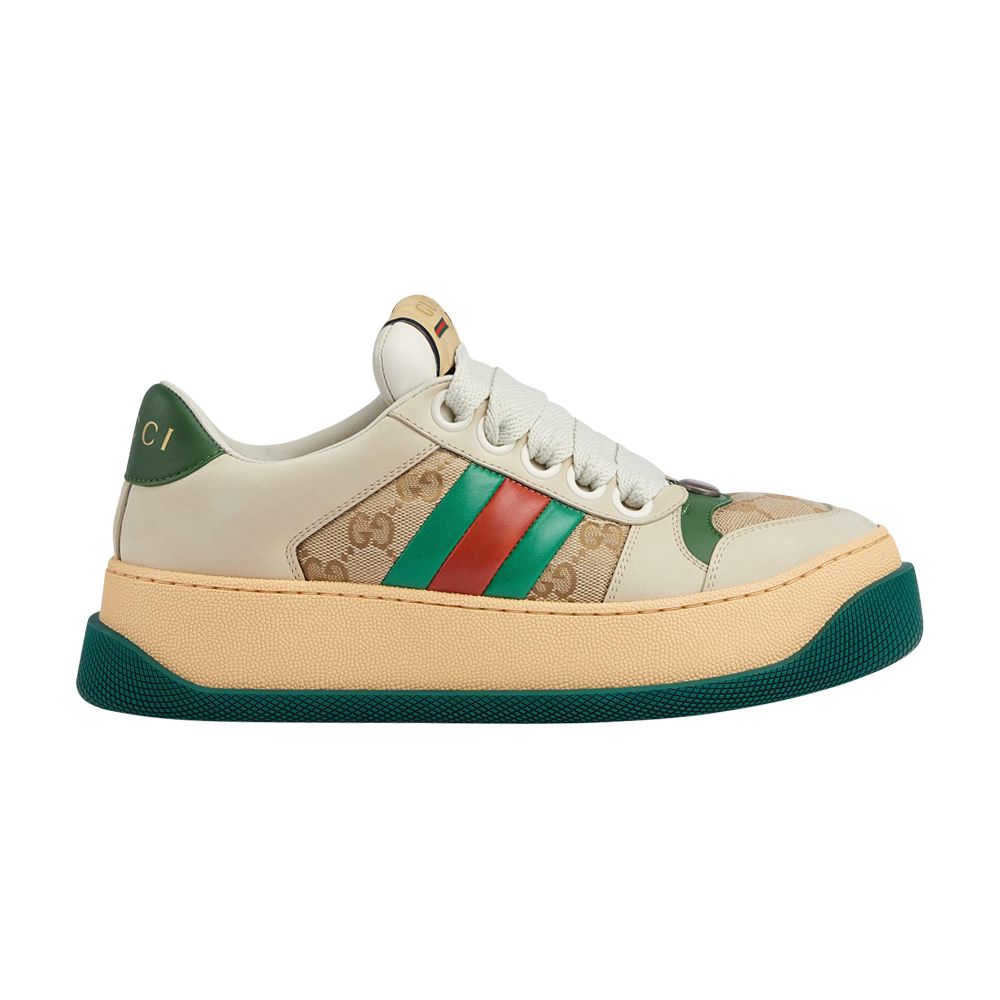 Gucci Wmns Screener 'GG Motif - Beige Green' - 777102-AAC72-9554