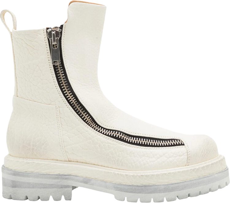 424 Double Zipper Boot 'White'