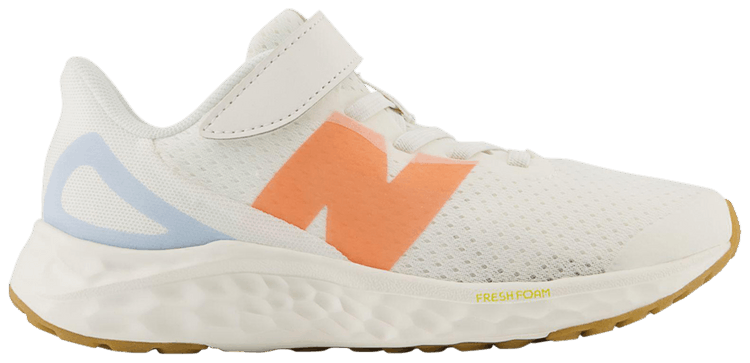 New Balance Fresh Foam Arishi v4 Bungee Lace Top Strap Little Kid X Wide Sea Salt Gulf Red
