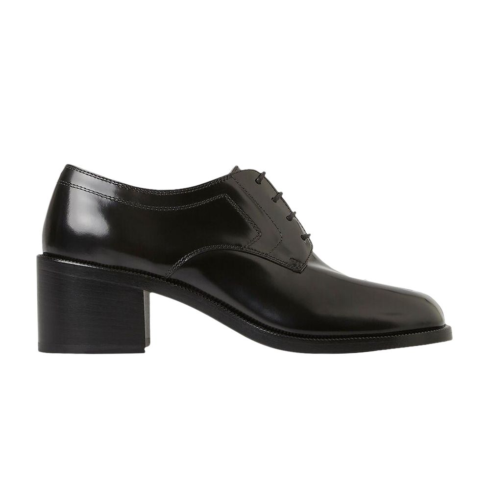 Pre-owned Maison Margiela Wmns Tabi Mid Heel Derby 'black' | Women's Size 36