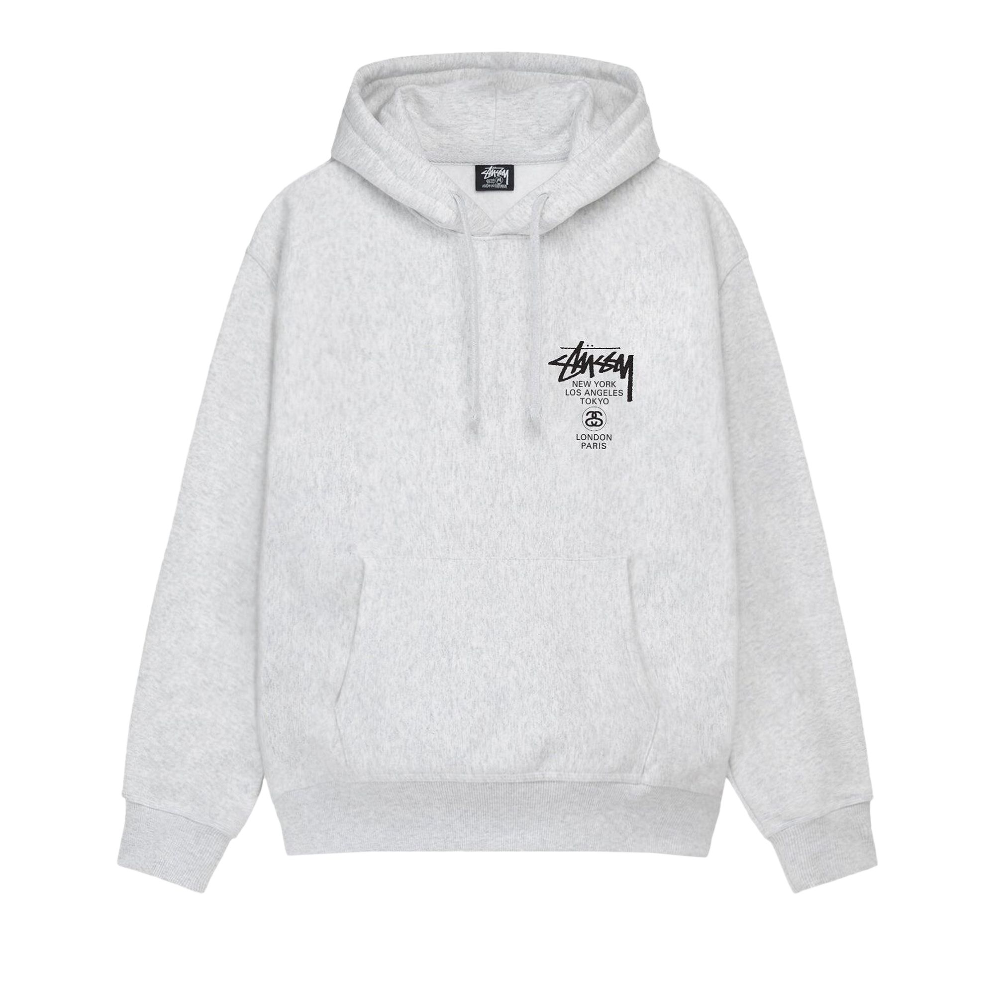 Pre-owned Stussy World Tour Hood 'ash Heather' In Grey