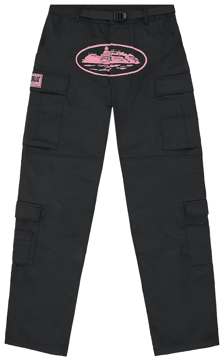 corteiz アルカトラズカーゴパンツブラックレッド Corteiz】5 Starz Alcatraz カーゴパンツ 関税送料込 (カーゴ