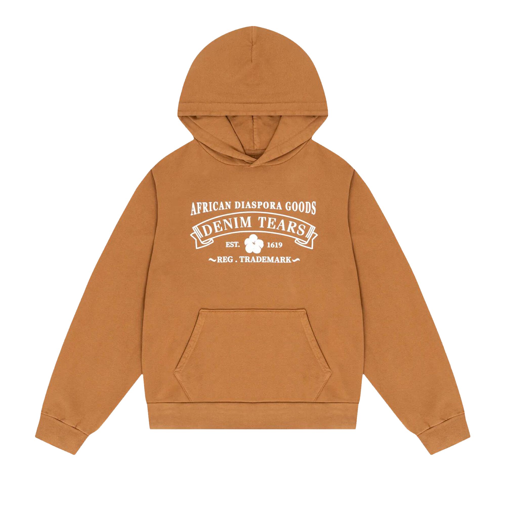 Pre-owned Denim Tears Adg Hoodie 'washed Brown'