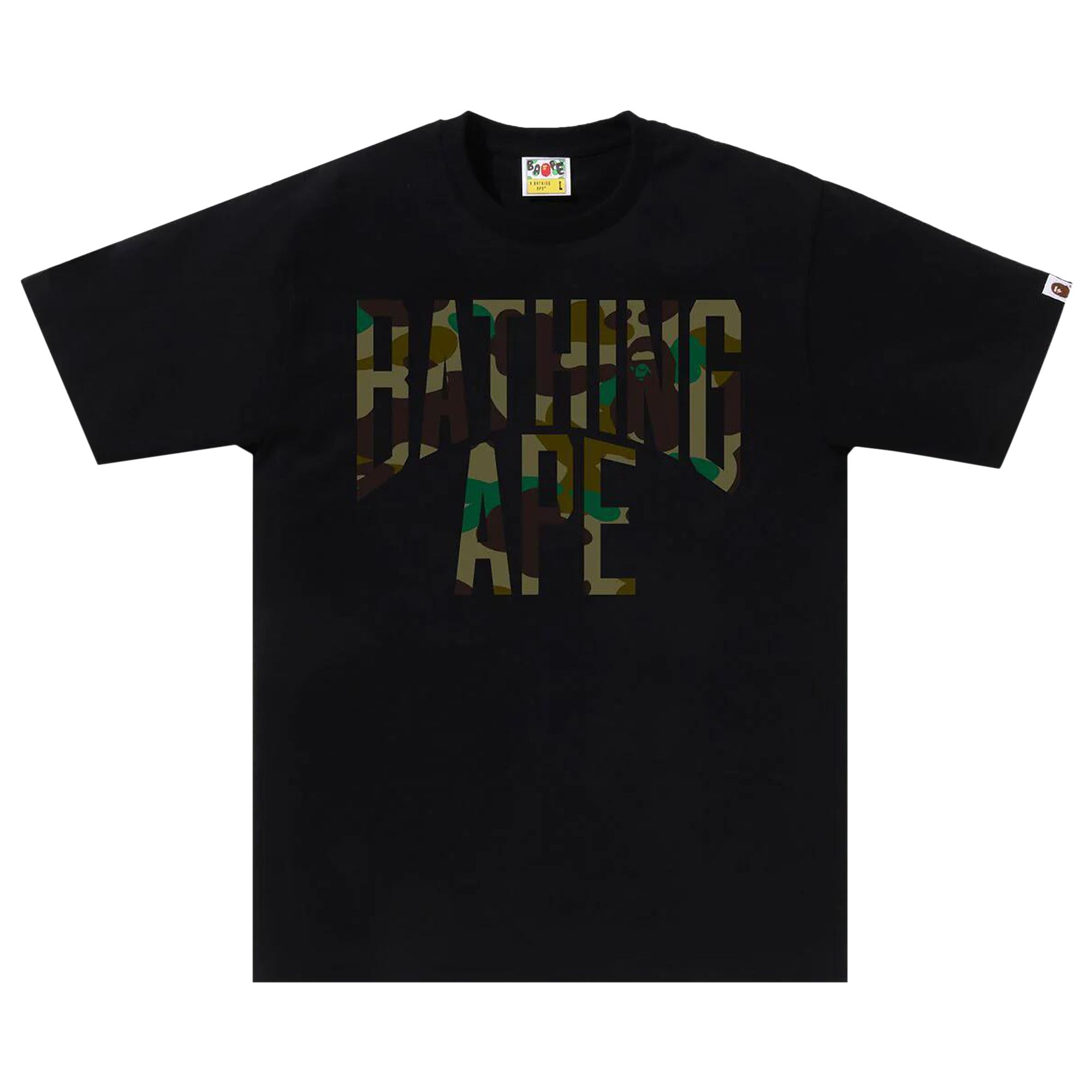 Pre-owned Bape 1st Camo Nyc Logo Tee 'black' | Men's Size S
