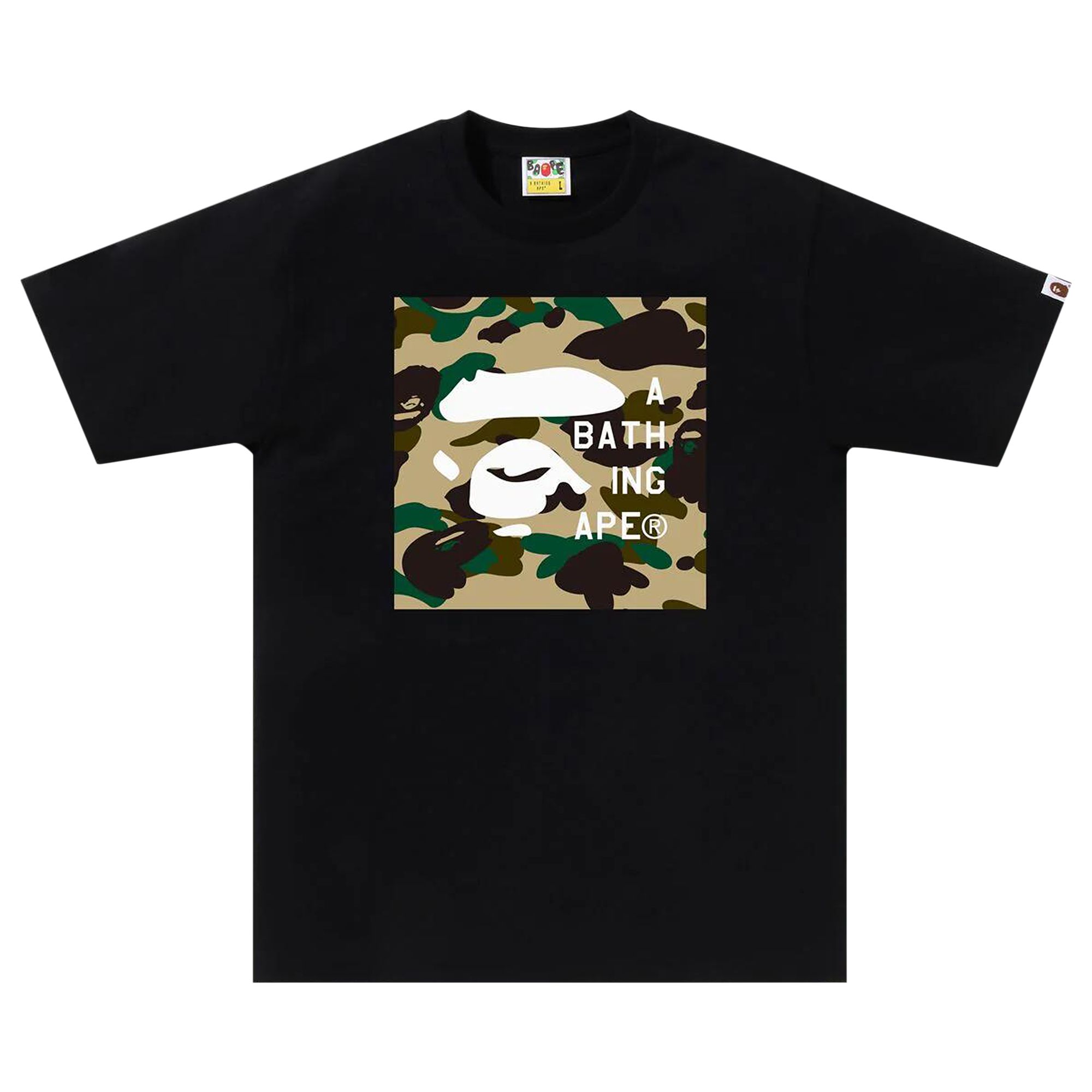 BAPE 1st Camo Face Tag Logo Tee 'Black' | Men's Size XL