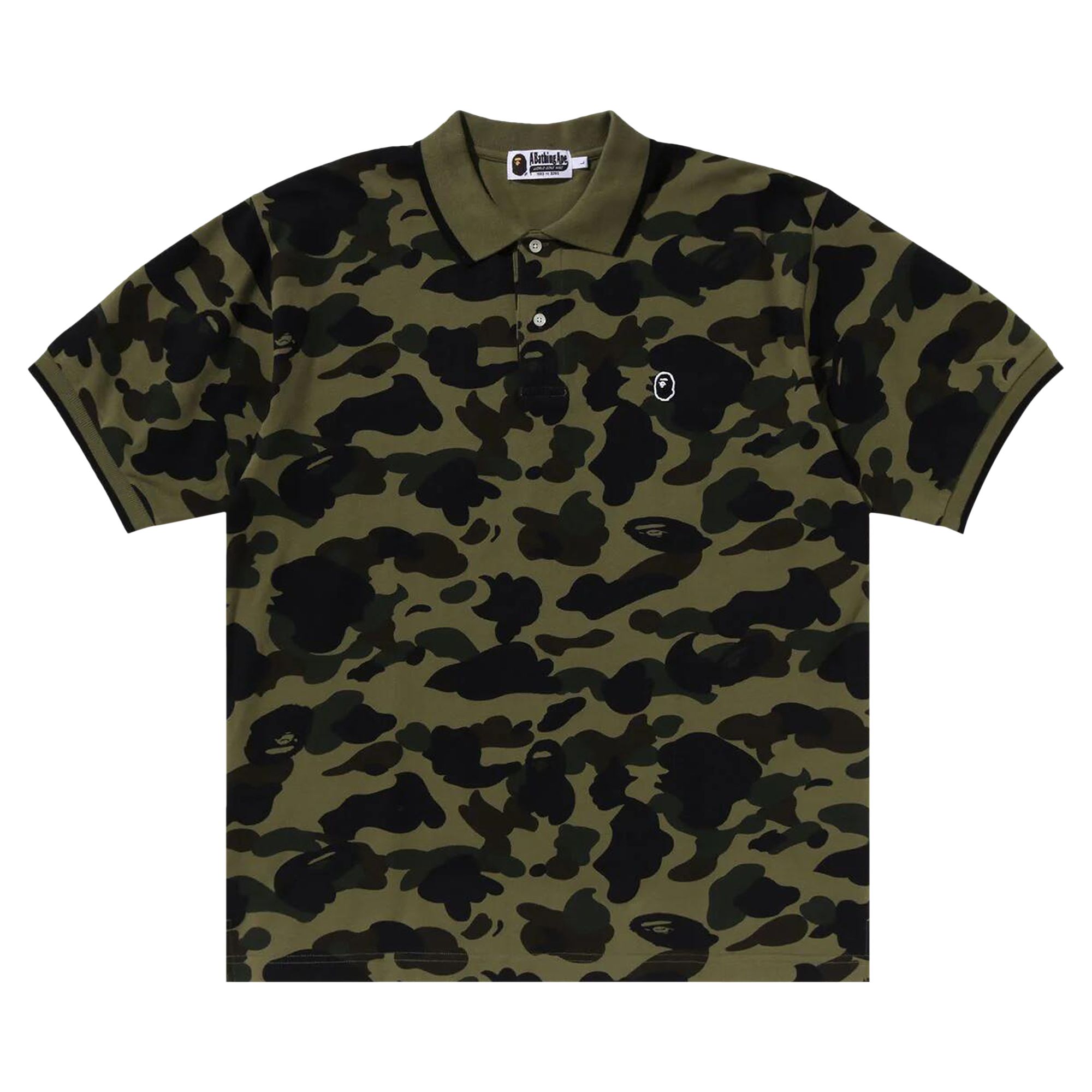 BAPE 1st Camo One Point Polo 'Green' | Men's Size XL