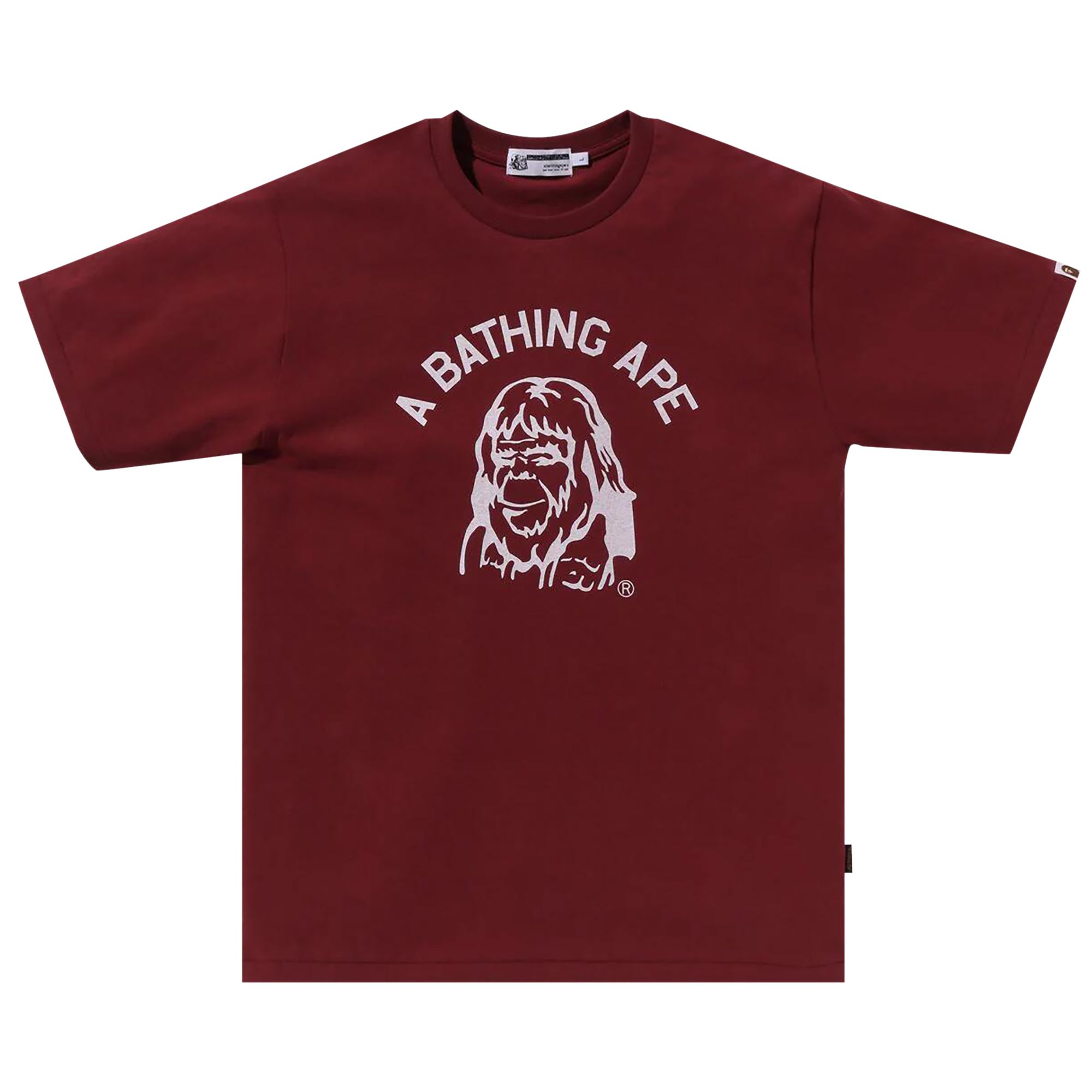 Pre-owned Bape Archive Graphic Tee 'burgundy' | Red | Men's Size Xl