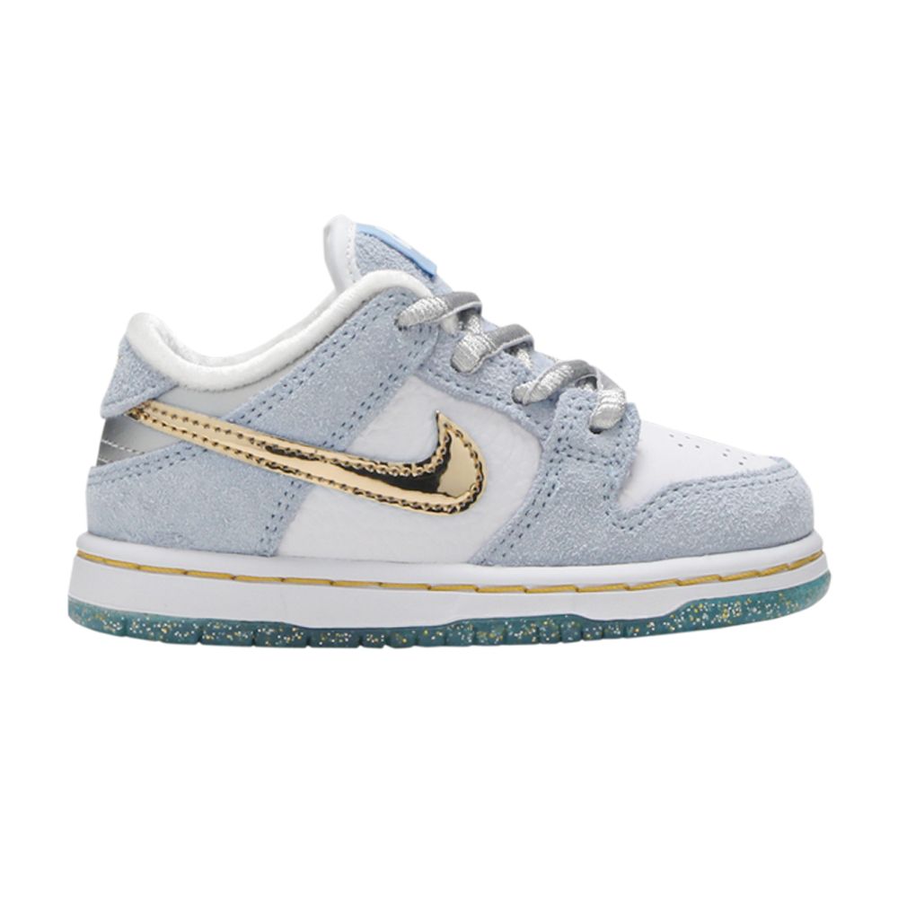 Sean Cliver x Nike Dunk Low SB TD 'Holiday Special' | Blue | Infant Size 3 - DJ2520-400