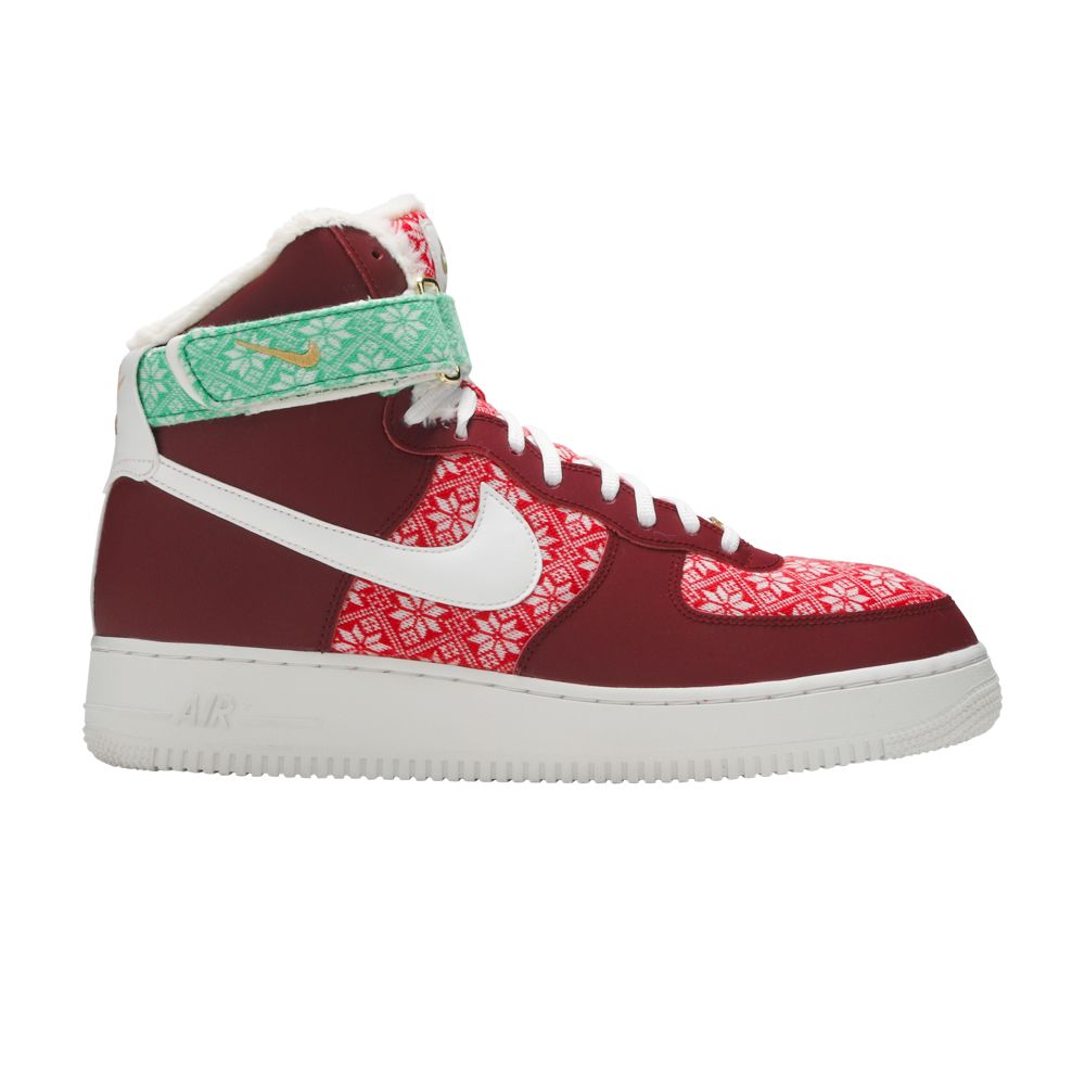 Nike Air Force 1 High 'Christmas Sweater' | Red | Men's Size 11