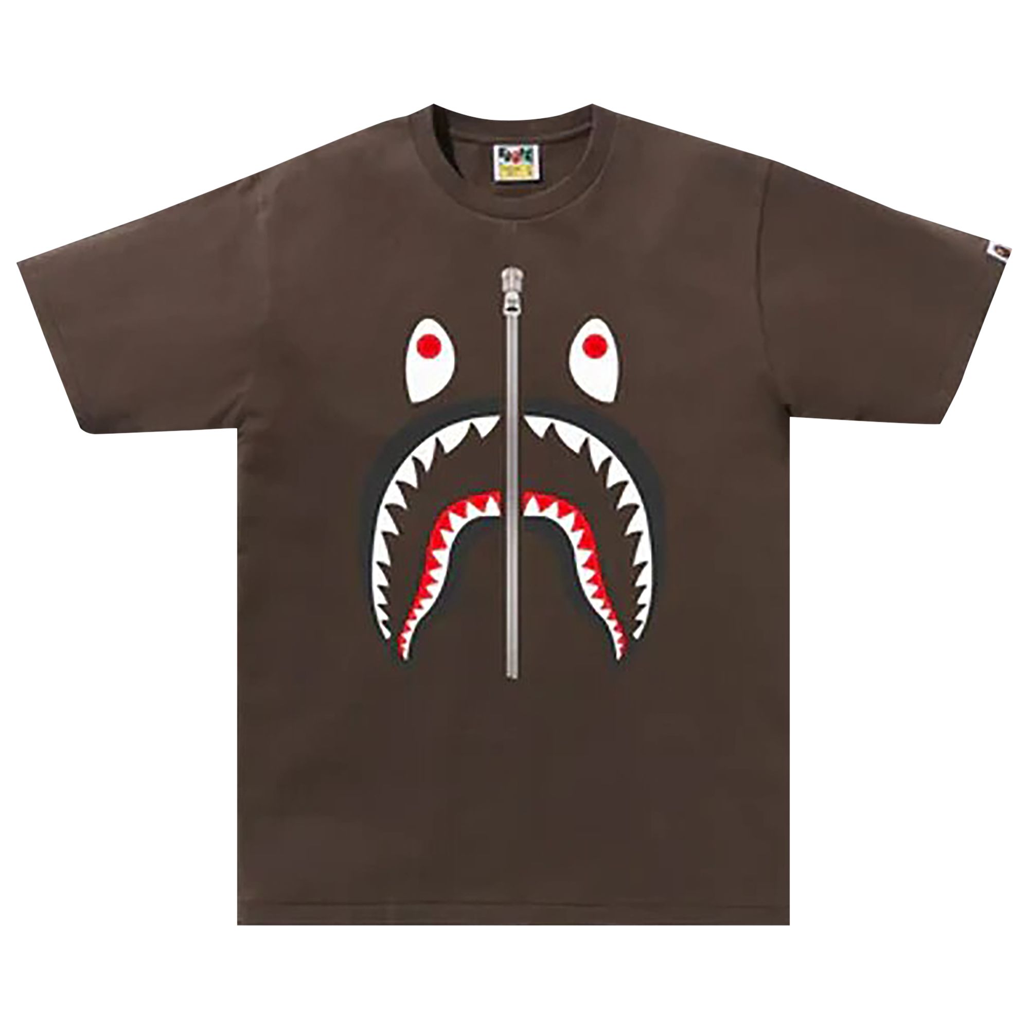 Pre-owned Bape Shark Tee 'brown'
