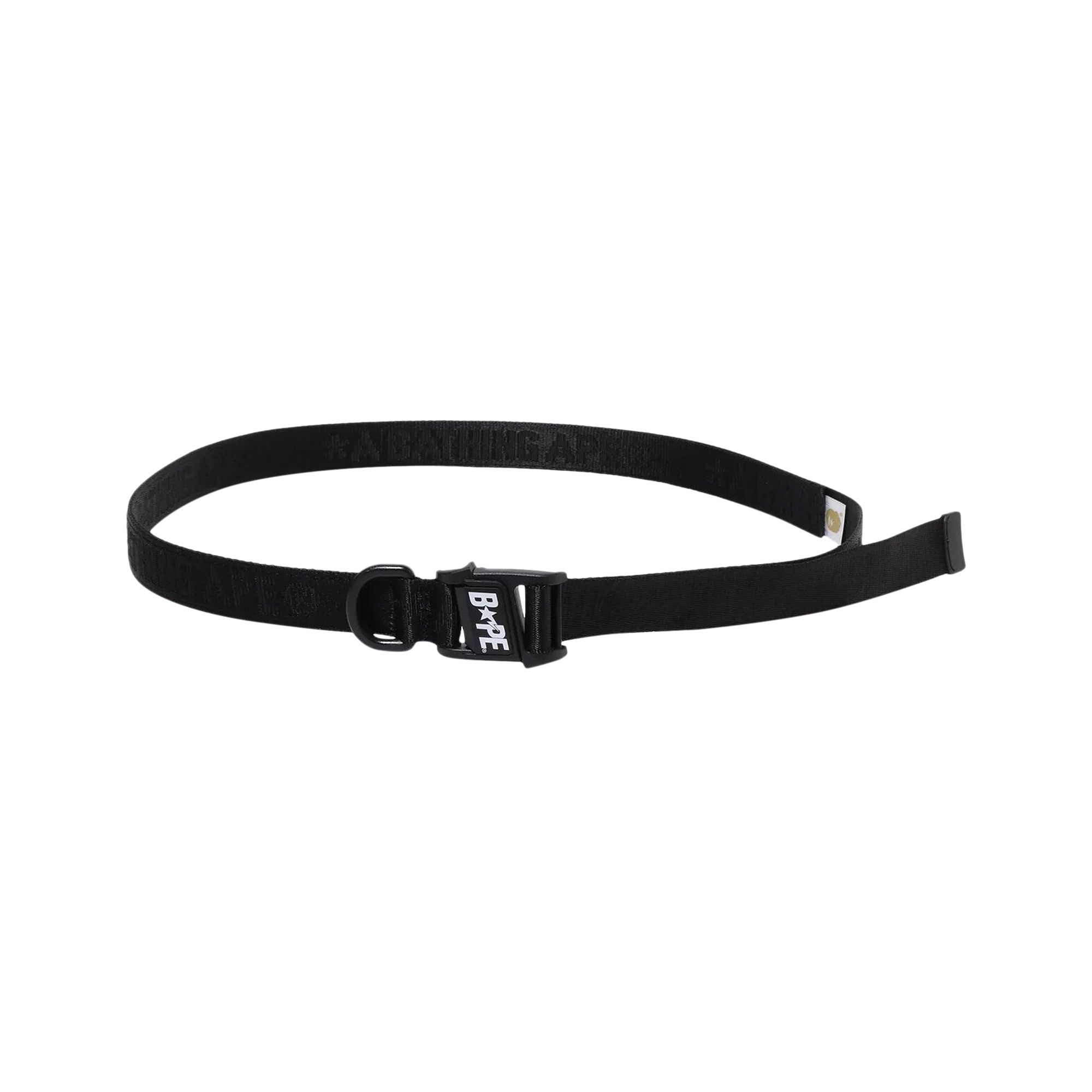 BAPE Logo Tape Belt 'Black' | Men's Size Onesize
