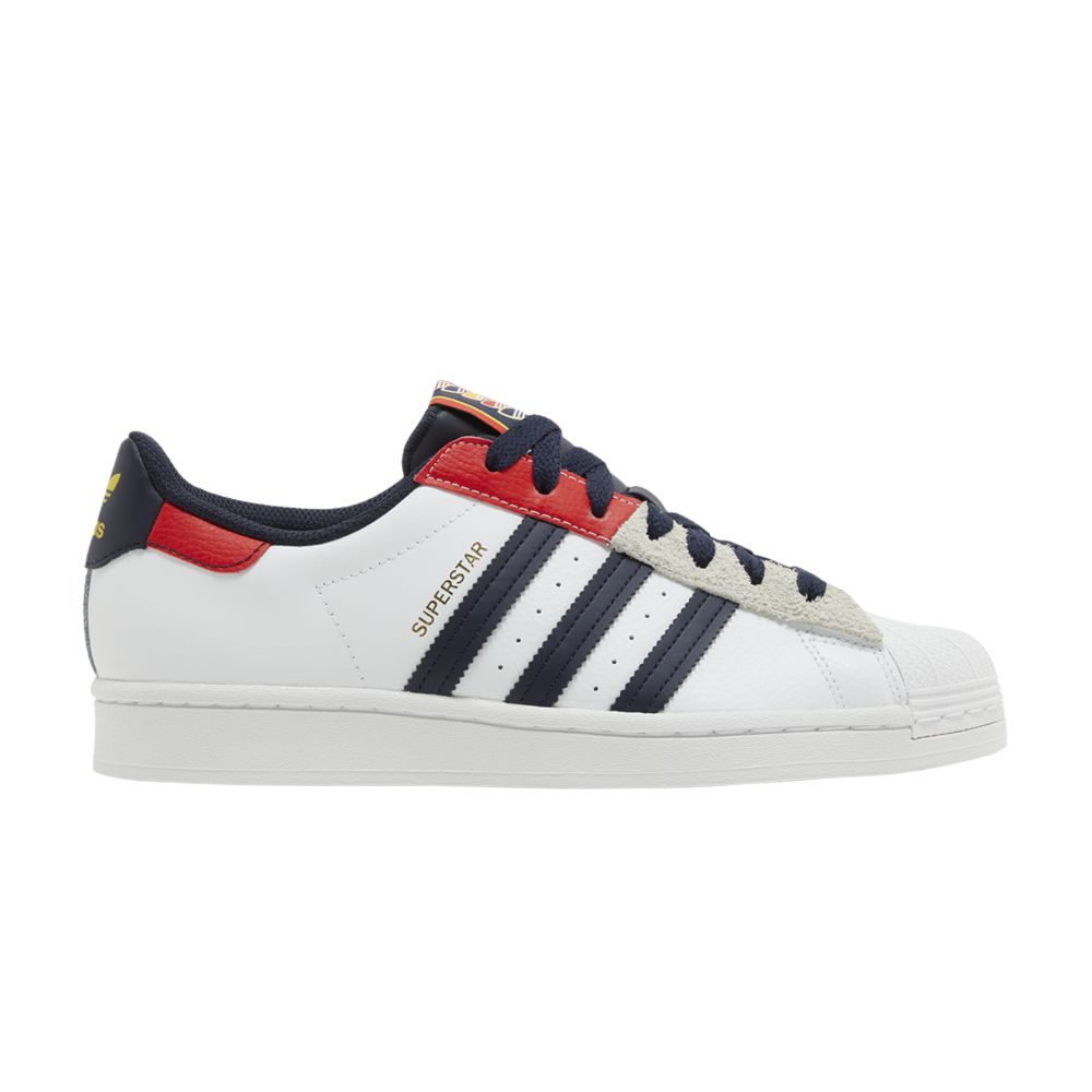 adidas Superstar 'Legend Ink Red' | White | Men's Size 5.5