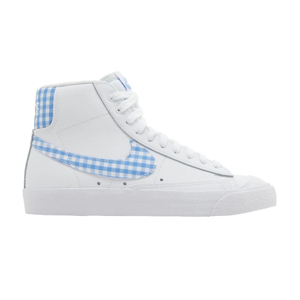 Nike Wmns Blazer Mid '77 'University Blue Gingham' | White | Women's Size 6