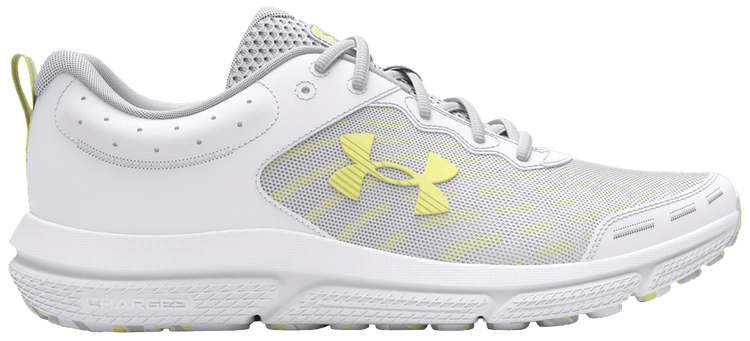 Under Armour Wmns Charged Assert 10 White Sonic Yellow