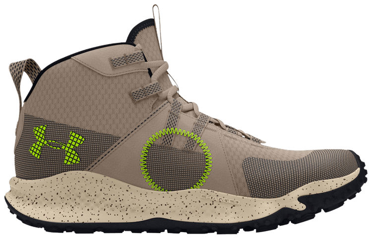 Under Armour Charged Maven Trek Timberwolf Taupe High Vis Yellow