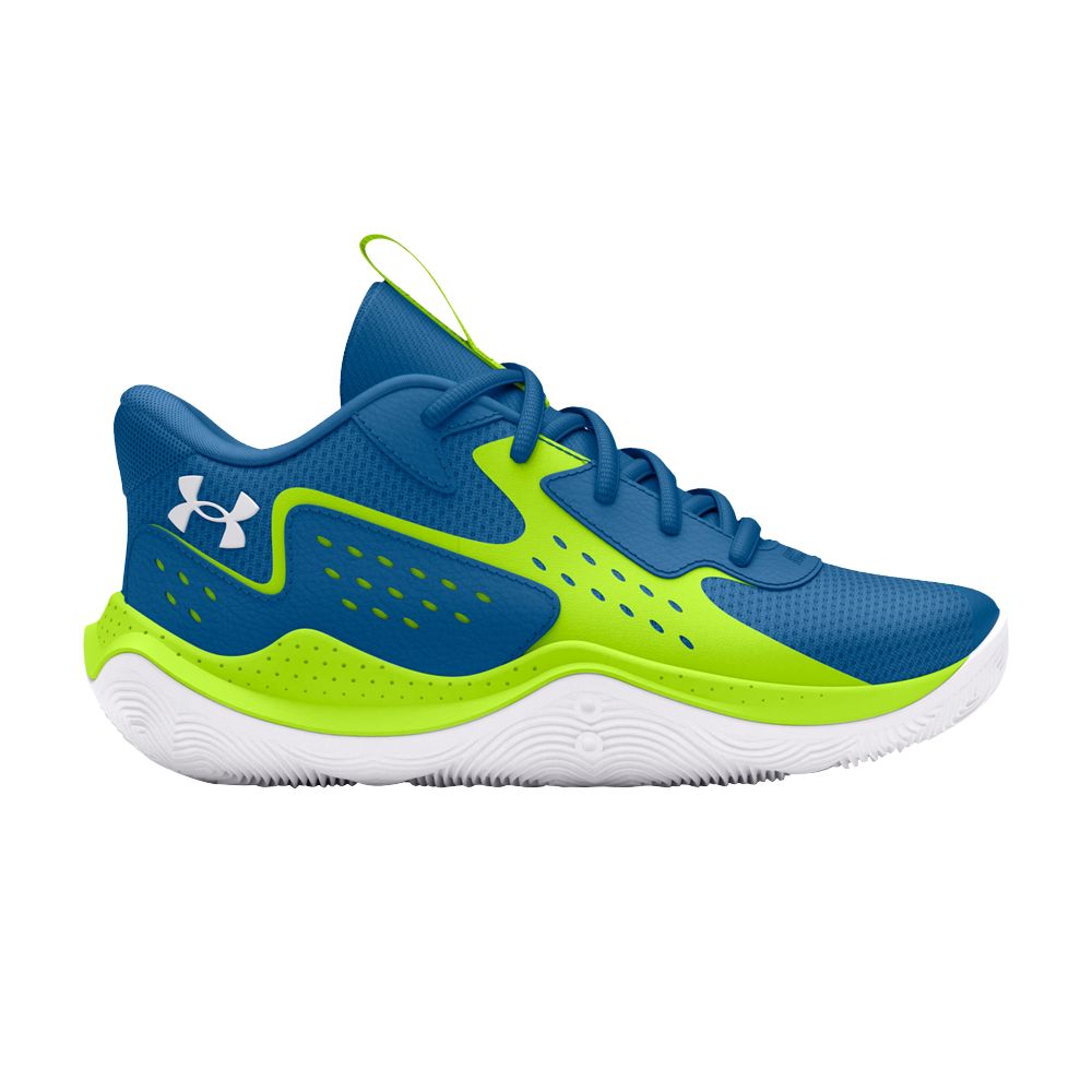 Under Armour Jet '23 PS 'Photon Blue High Vis Yellow' | Kid's Size 12 - 3026636-401