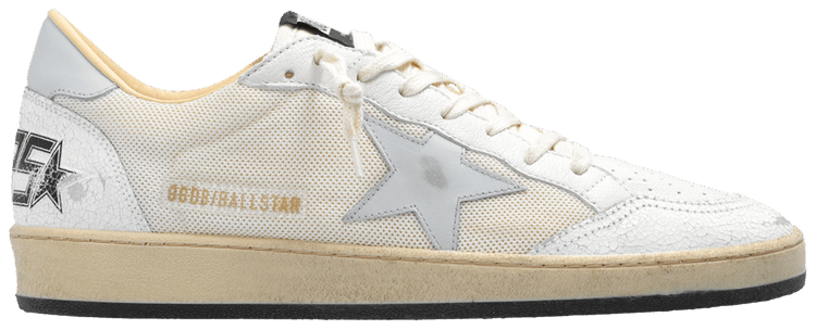 Golden Goose Ball Star Cream Grey