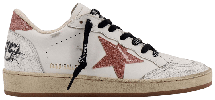 Golden Goose Wmns Ball Star White Peach