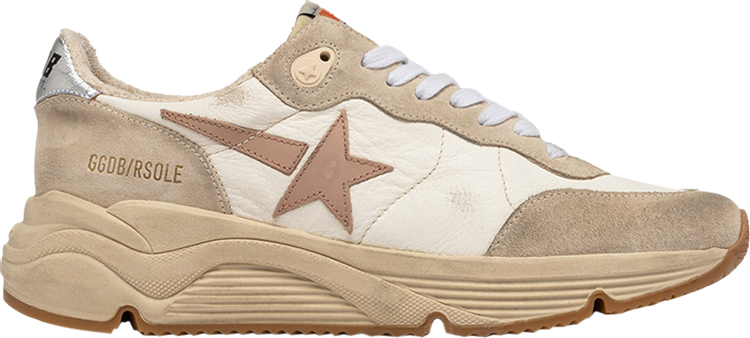 Golden Goose Wmns Running Sole 'White Seed Pearl Silver'