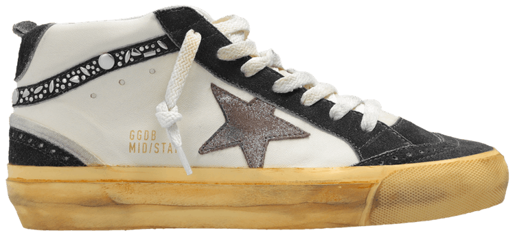 Golden Goose Wmns Mid Star 'White Grey Blue'