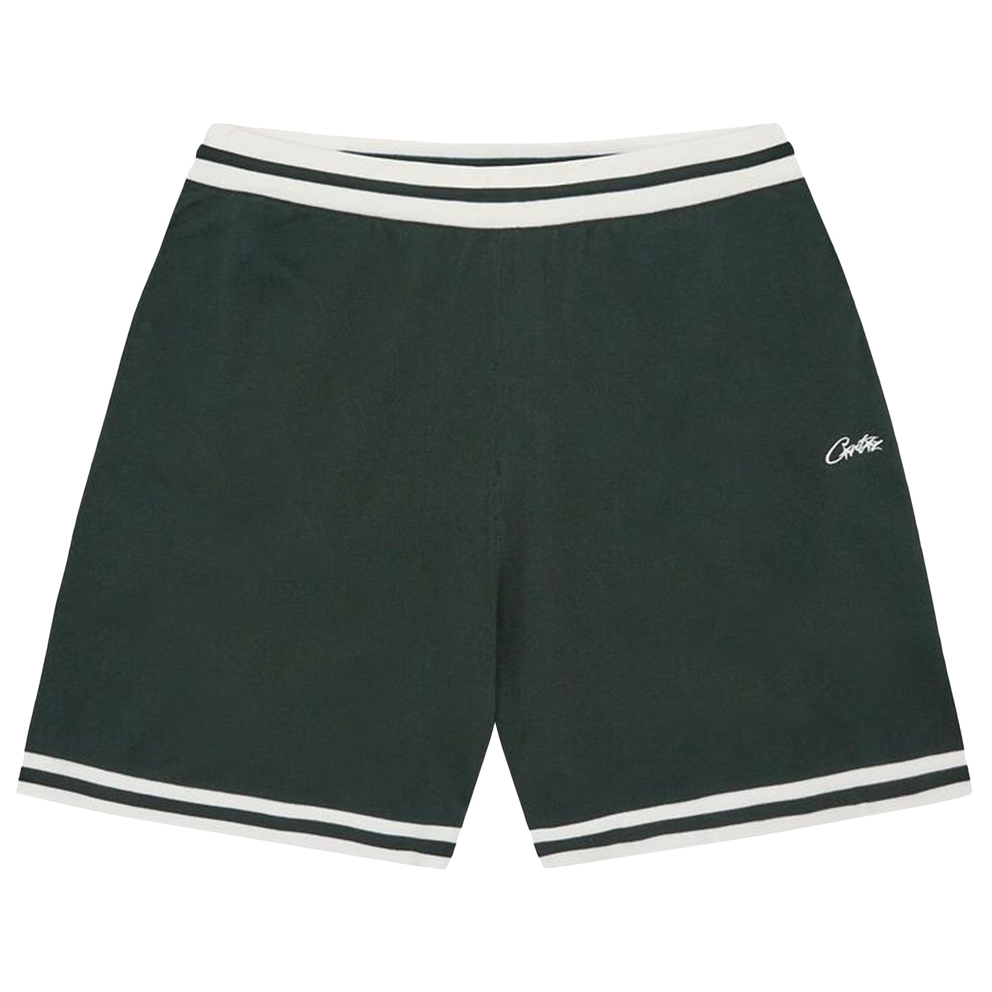 Pre-owned Corteiz Deala Knit Shorts 'forest Green' | Men's Size L