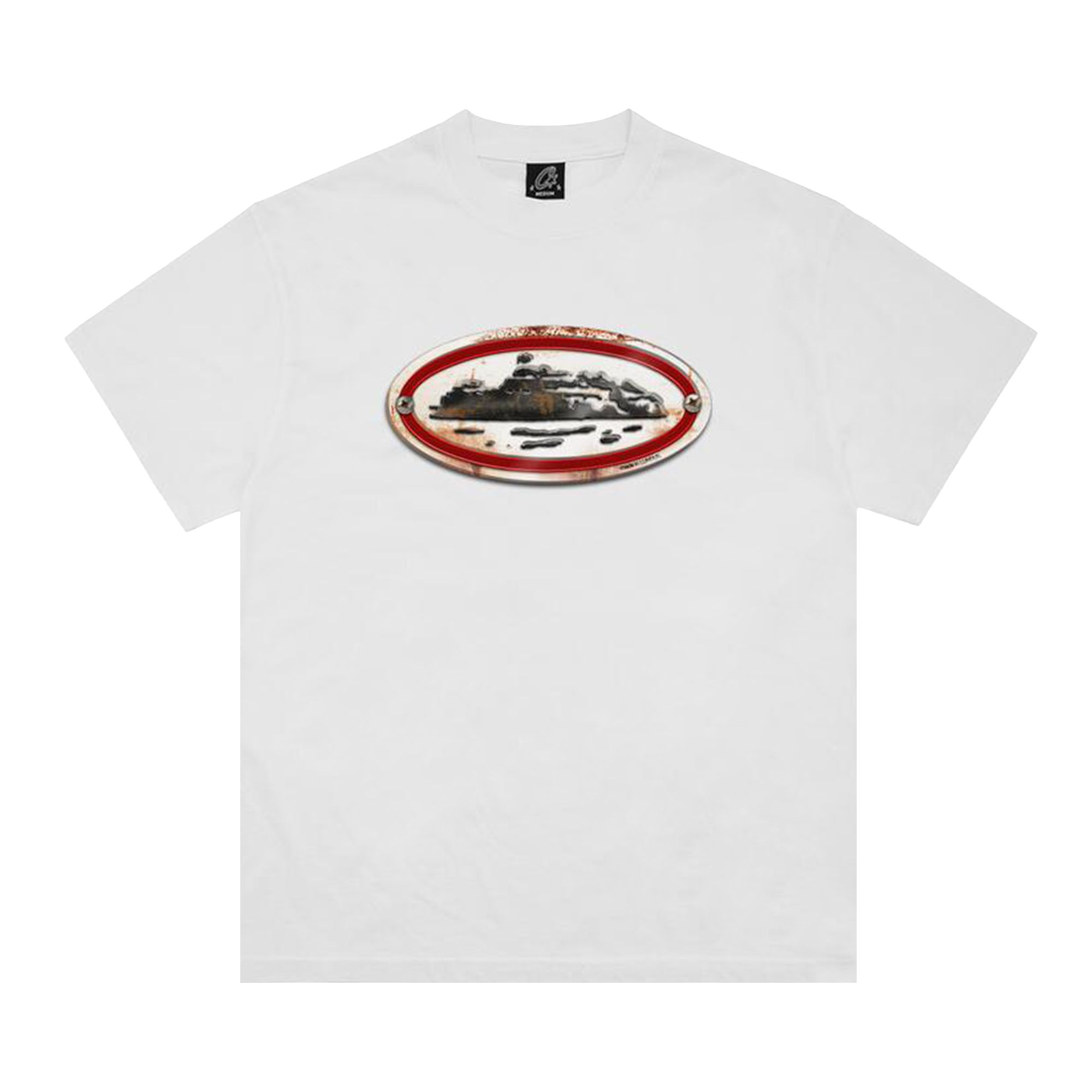 Pre-owned Corteiz Rusty Alcatraz Tee *new Blank* 'white' | Men's Size M