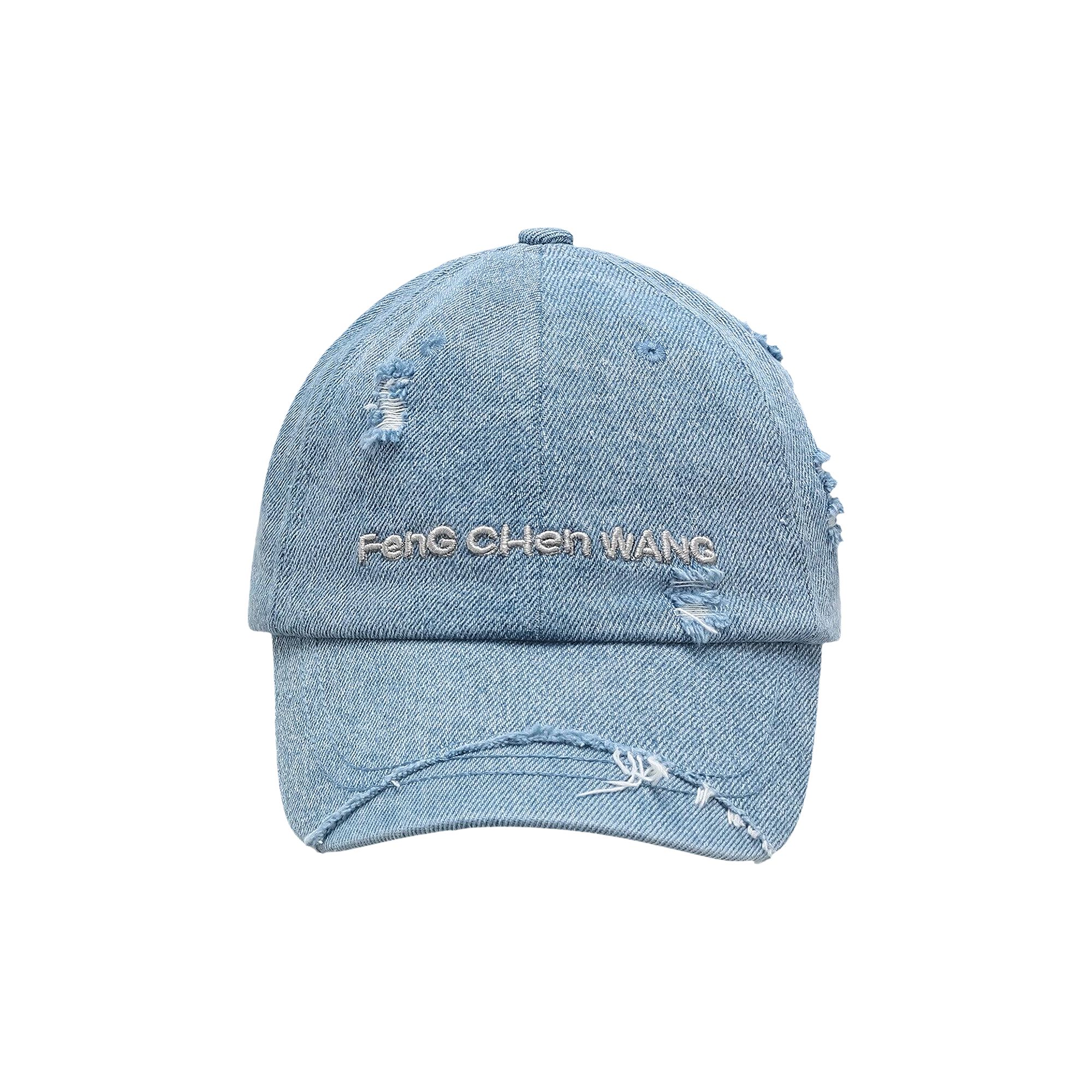 Pre-owned Feng Chen Wang Denim Sanding Finishing Cap 'blue' | Men's Size Onesize