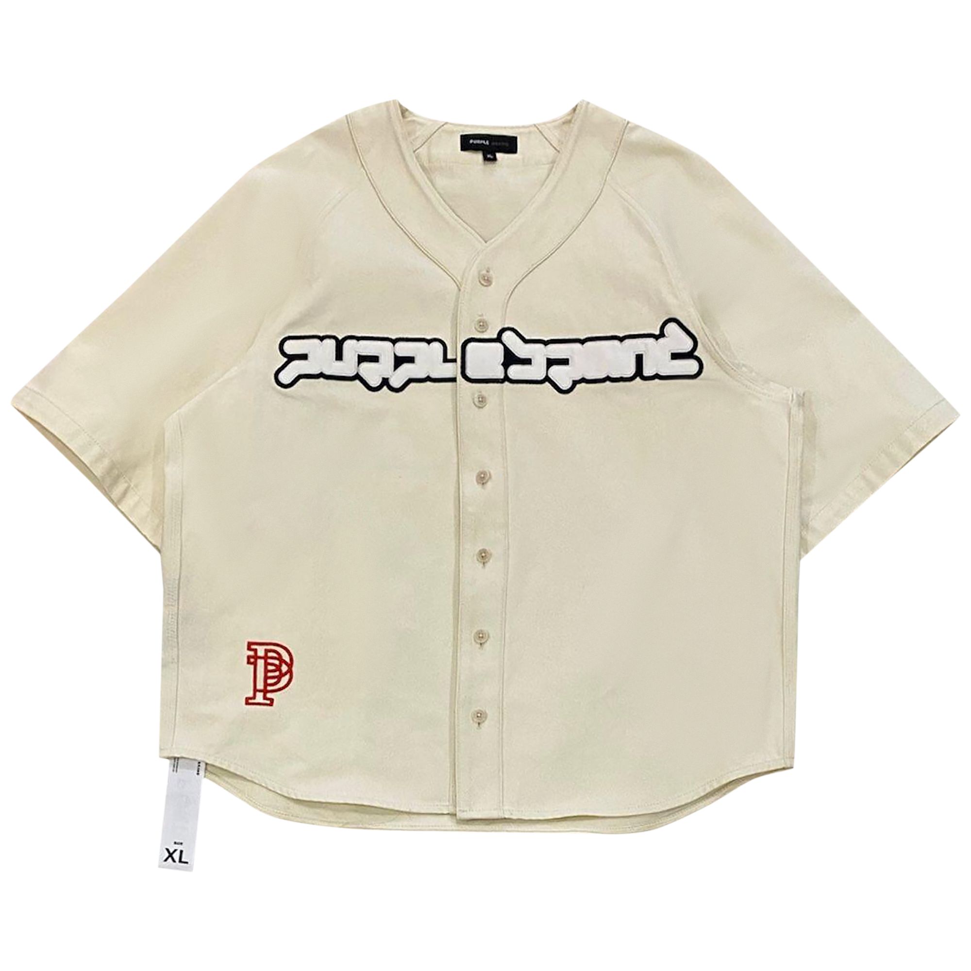 Click to view more detailed imagery on our partner's website Pre-owned Purple Brand Baseball Shirt 'ivory' In White