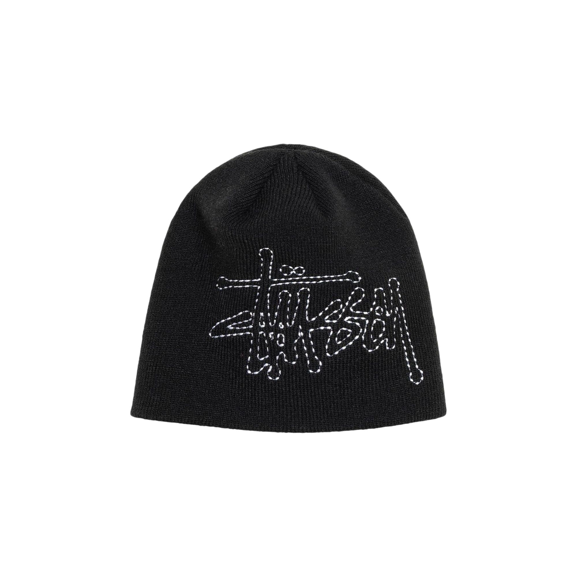STUSSY STUSSY STITCH BASIC LOGO SKULLCAP 'BLACK'