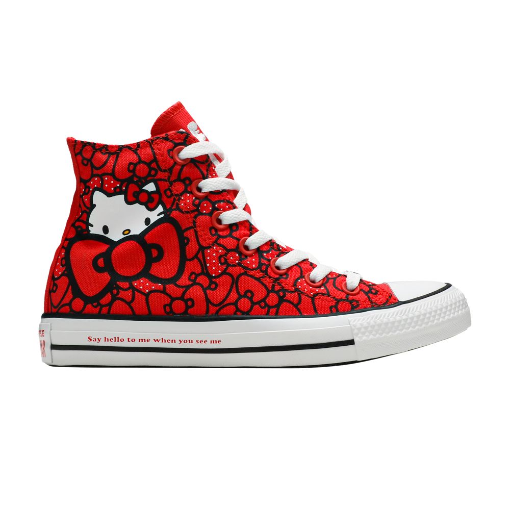 Converse Hello Kitty x Wmns Chuck Taylor All Star Hi 'Red' | Women's Size 7.5