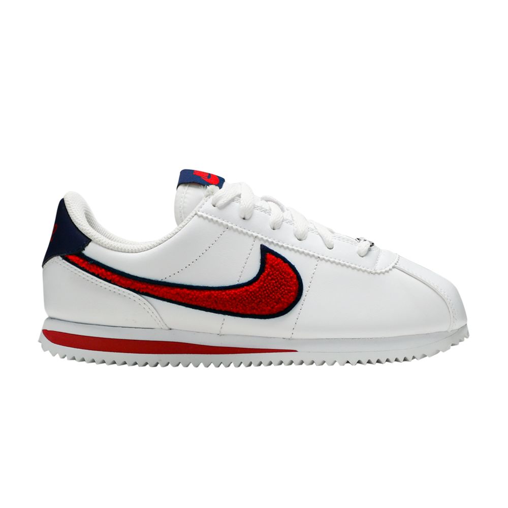 Pre-owned Nike Cortez Basic Leather Se Gs 'white' | Kid's Size 4.5