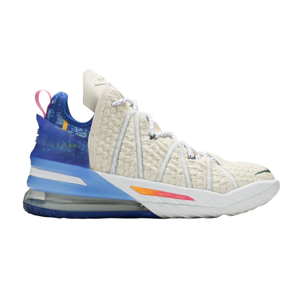 Nike LeBron 18 'Los Angeles By Day' | Cream | Men's Size 8