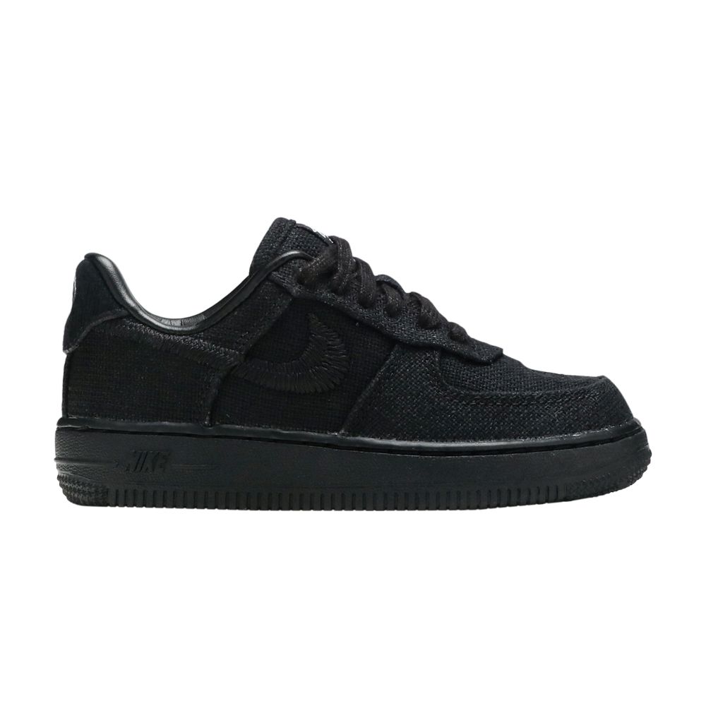 Pre-owned Nike Stussy X Air Force 1 Low Ps 'black' | Kid's Size 12