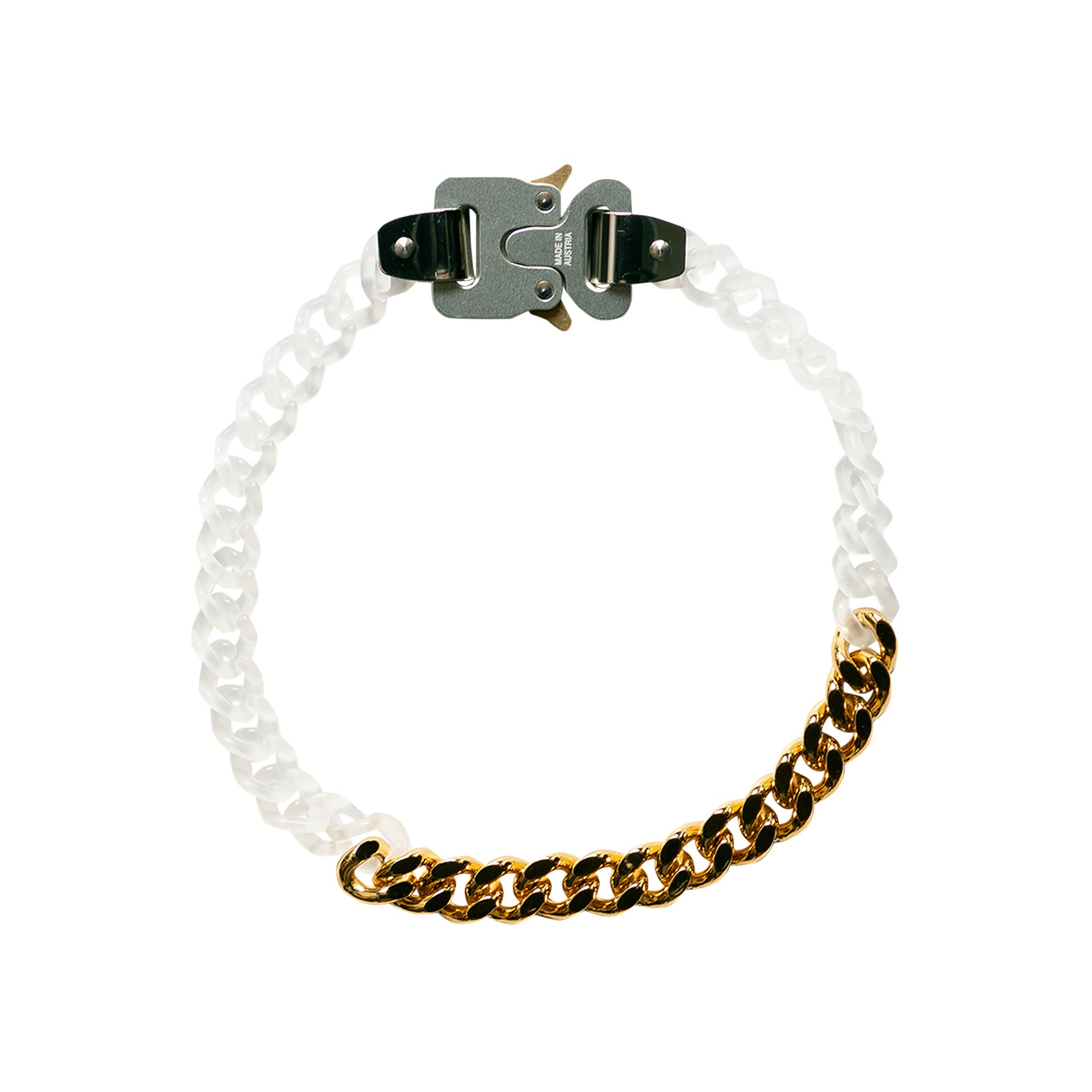 Pre-owned Alyx 1017 9sm Chain And Metal Necklace 'transparent/gold' | Men's Size Onesize