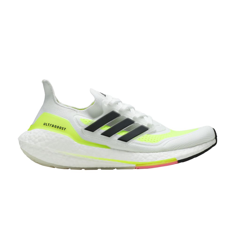 adidas UltraBoost 21 'White Solar Yellow' | Men's Size 5.5