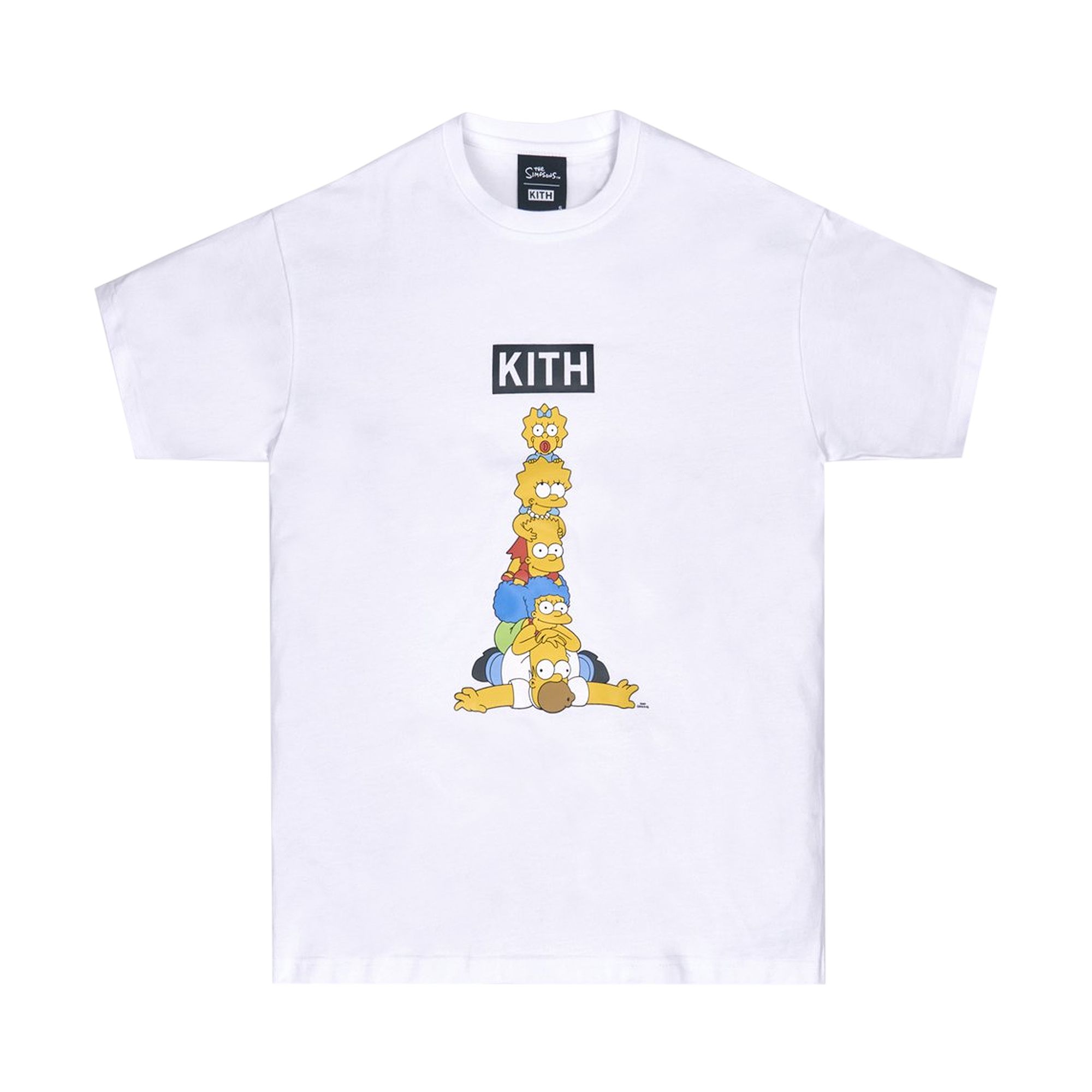 Kith For The Simpsons Family Stack Tee 'White' | Men's Size M