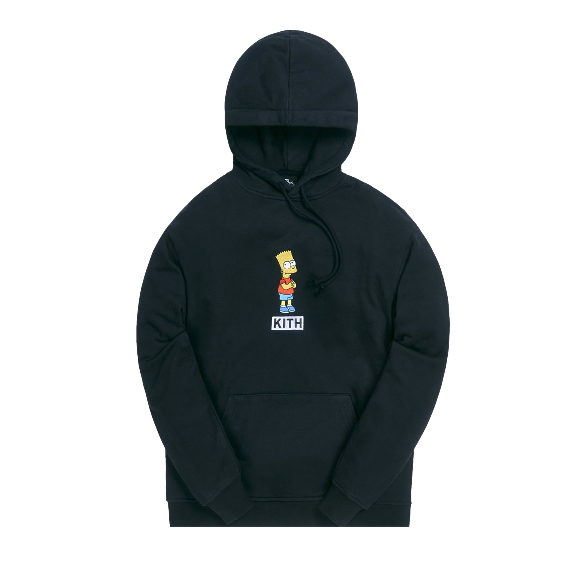 Kith For The Simpsons Bart Logo Hoodie 'Black' | Men's Size XS