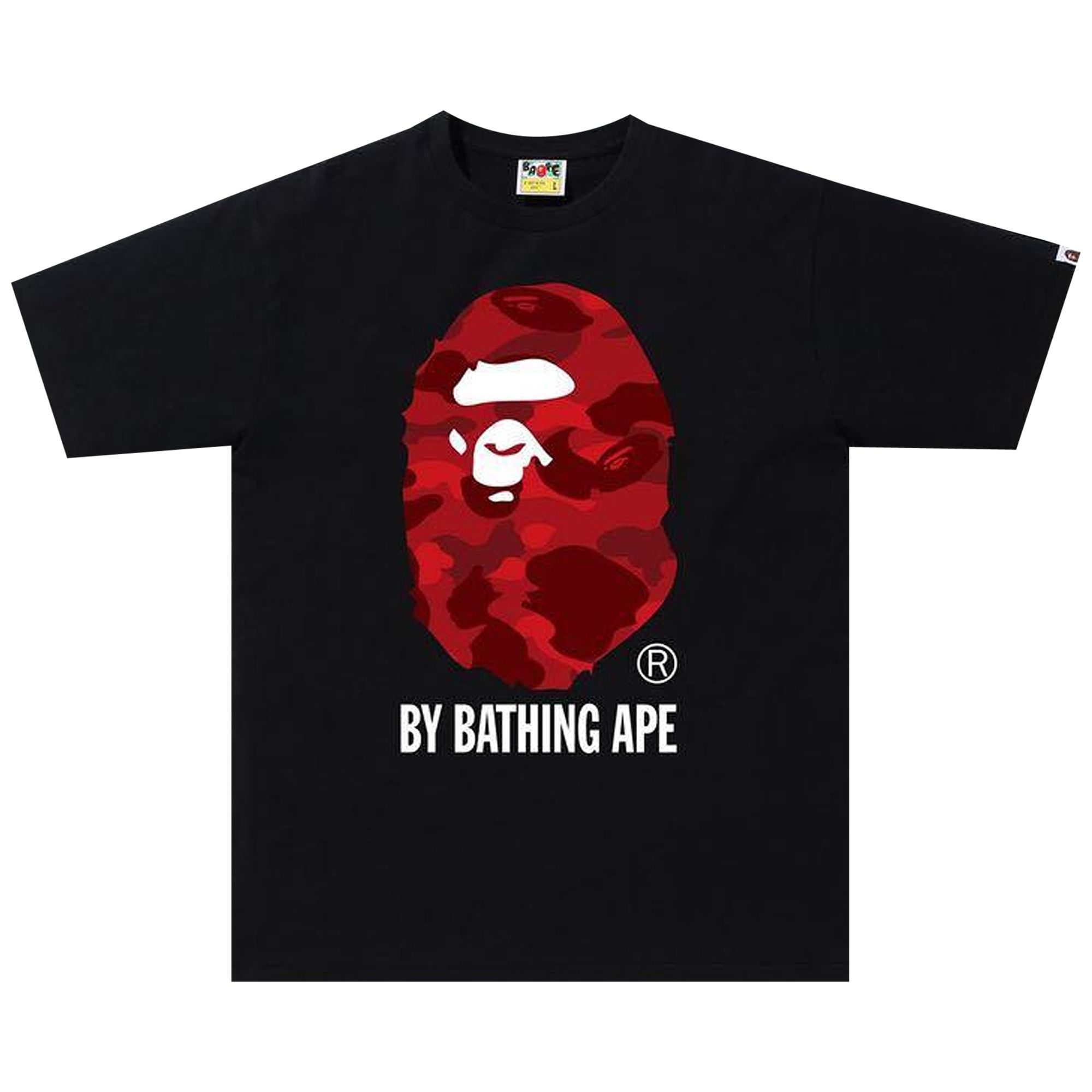 BAPE Color Camo By Bathing Tee 'Black/Red' | Men's Size S