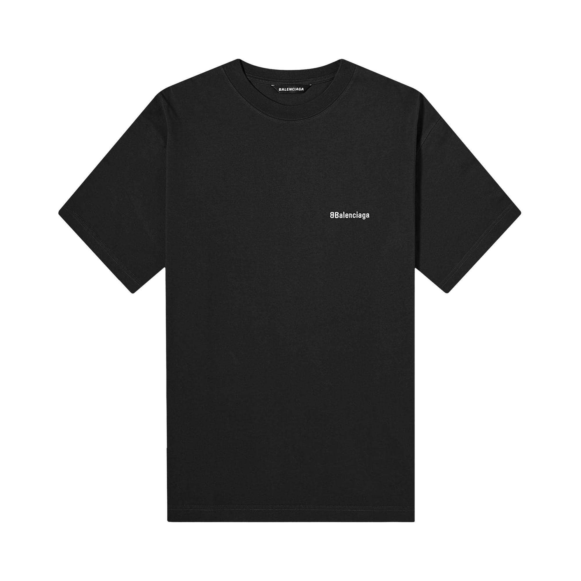 Balenciaga Corporate Logo Tee 'Black/White' | Men's Size S