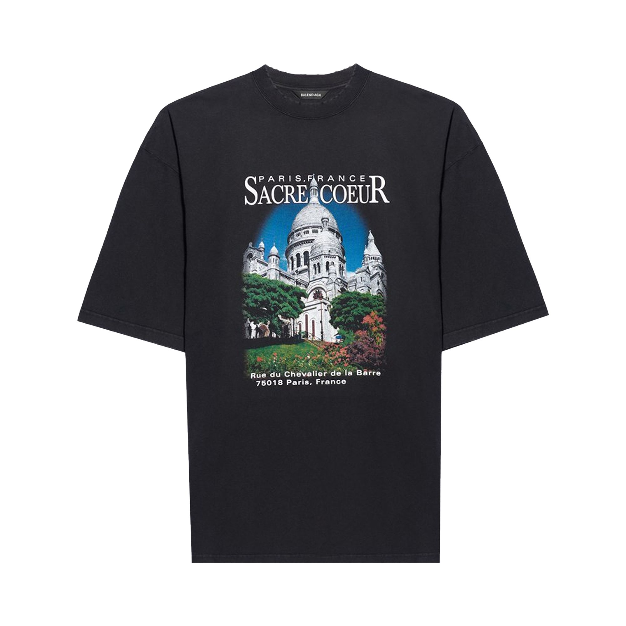 Balenciaga Sacré Cœur T-Shirt 'Black' | Men's Size XS