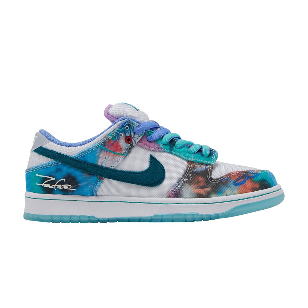 Futura Laboratories x Nike Dunk Low SB 'Bleached Aqua' Sample | Multi-Color | Men's Size 9.5 - HF6061-400-1641116