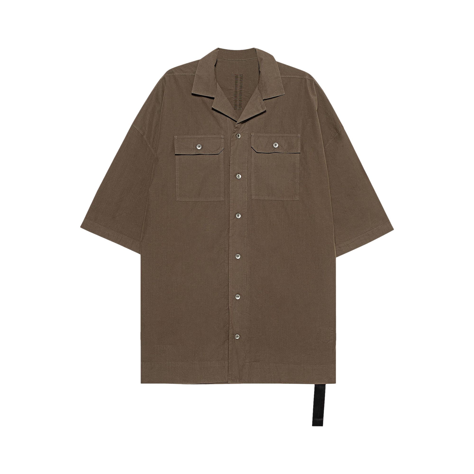 Pre-owned Rick Owens Drkshdw Magnum Tommy Shirt 'dust' | Brown | Men's Size L