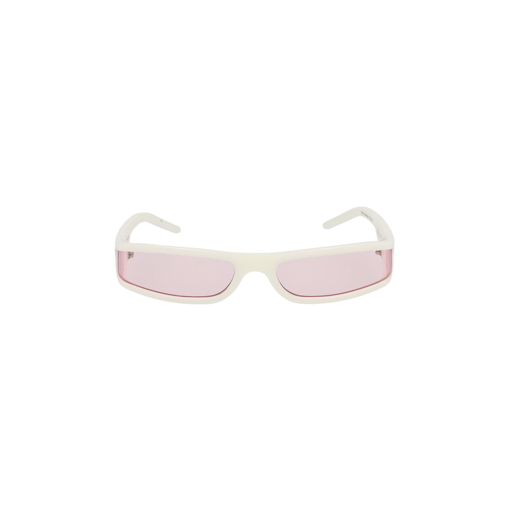 Pre-owned Rick Owens Drkshdw Fog Sunglasses 'white'