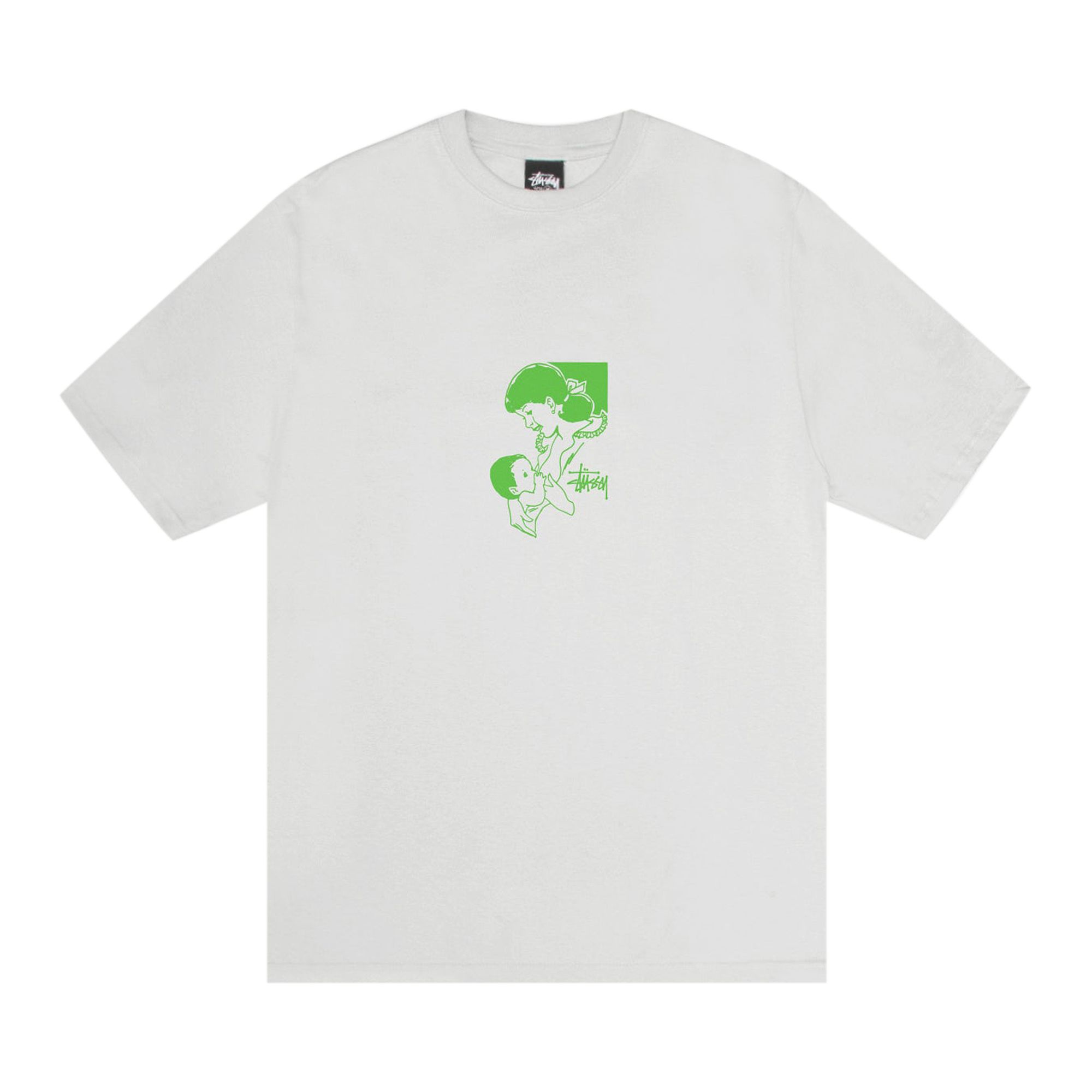 Pre-owned Stussy Nurture Tee 'fog' In Grey